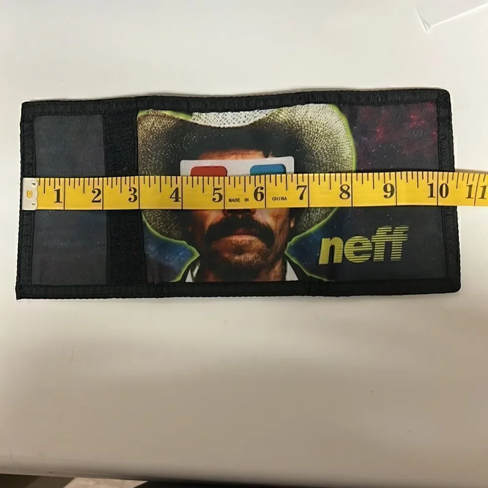 Neff Trifold Velcro Wallet , Cowboy wearing 3d glasses